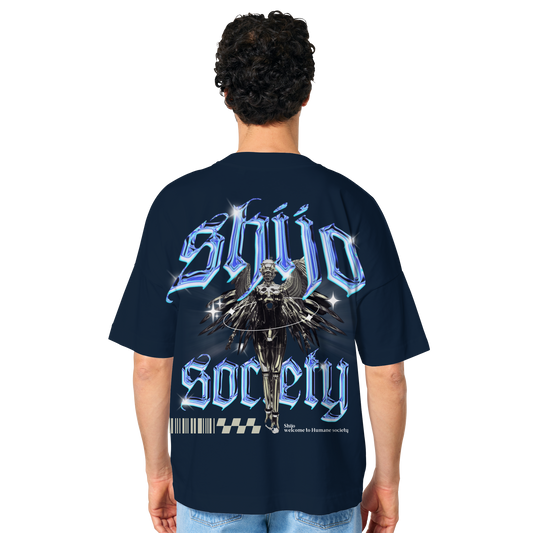 Chrome Blue - Organic Oversize Shirt