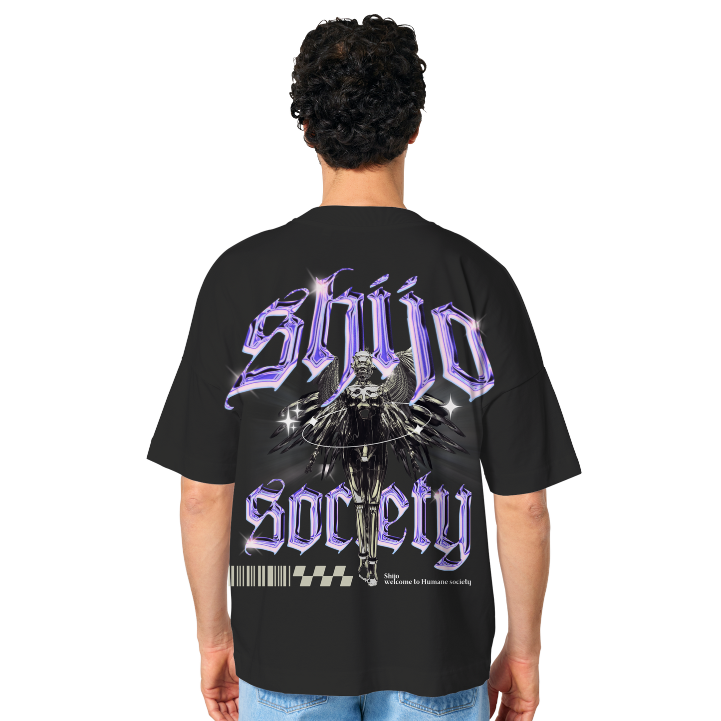 Chrome lila - Organic Oversize Shirt