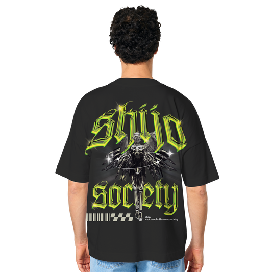 Chrome green - Organic Oversize Shirt