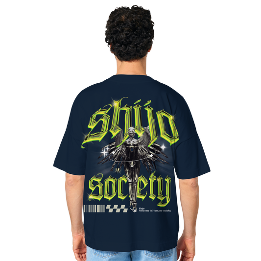 Chrome green - Organic Oversize Shirt