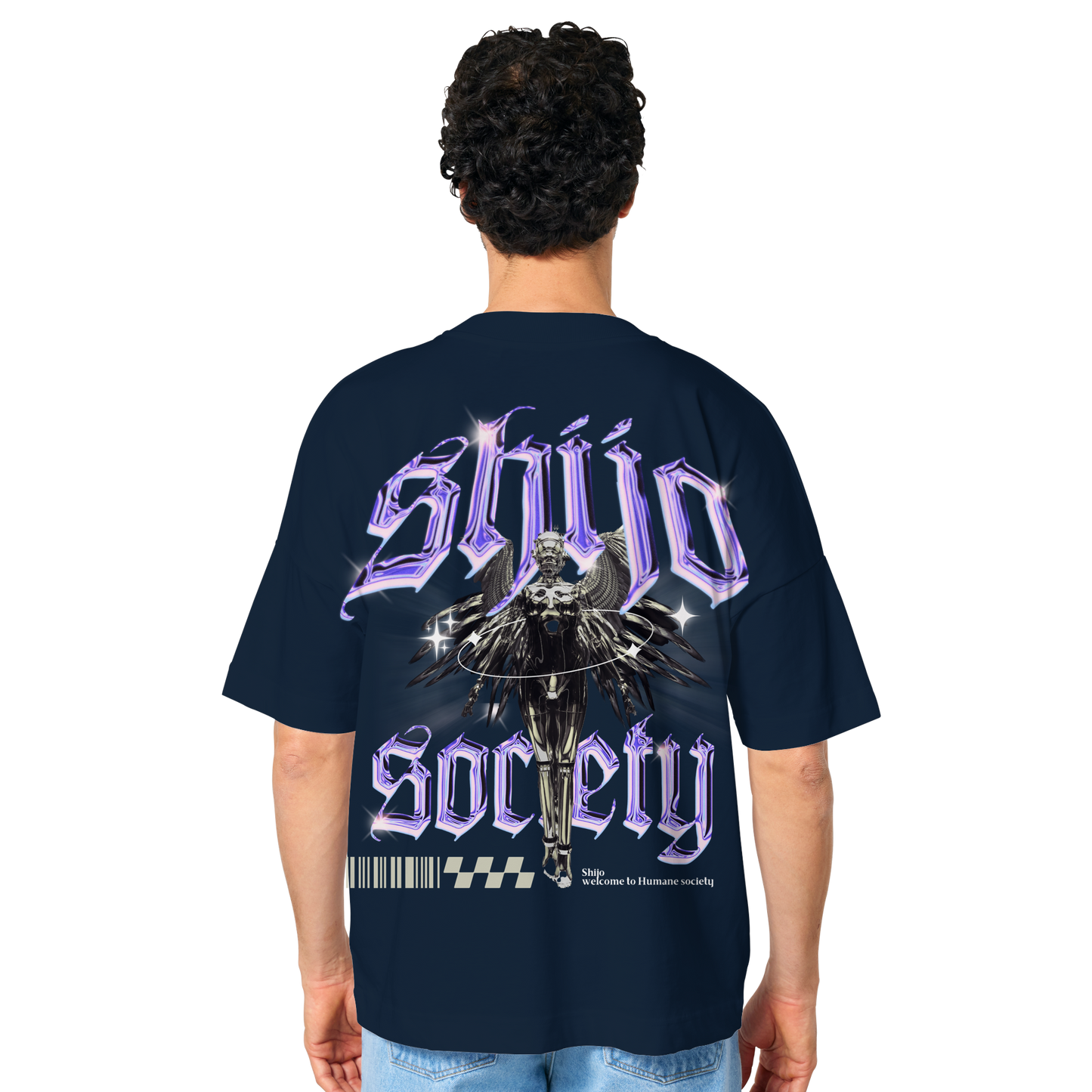 Chrome lila - Organic Oversize Shirt