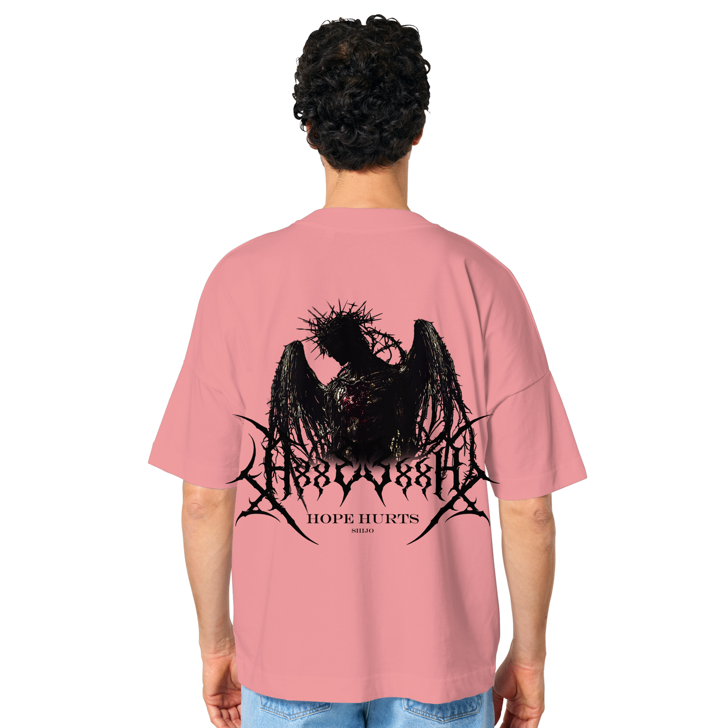 Hope Hurts Withe - Organic Oversize Shirt